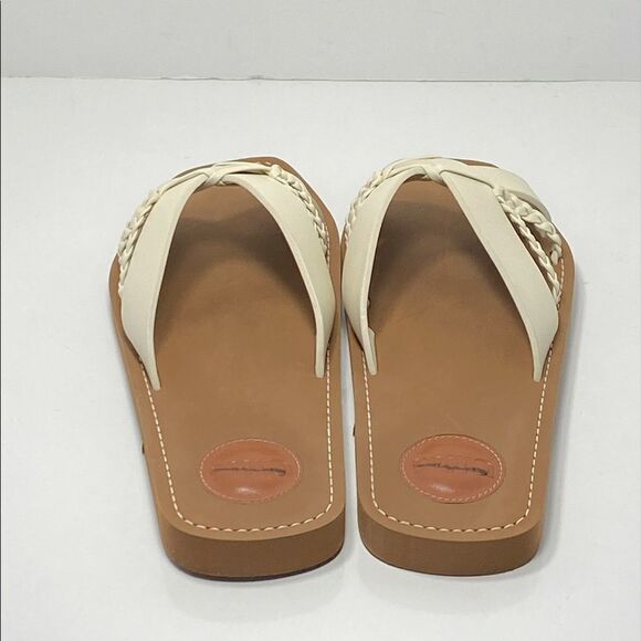 Chloe Sand Yellow Criss Cross braided sandals size 41 - Picture 4 of 9
